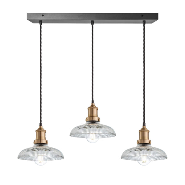 Brooklyn Glass Dome Wire Cluster Lights - 8 Inch