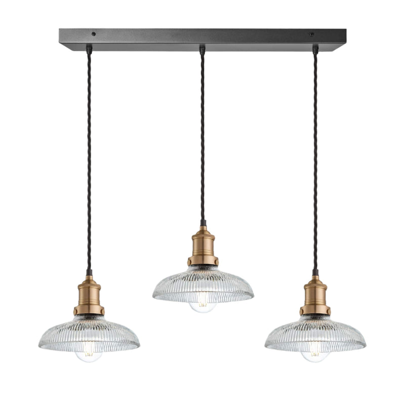 Brooklyn Glass Dome Wire Cluster Lights - 8 Inch