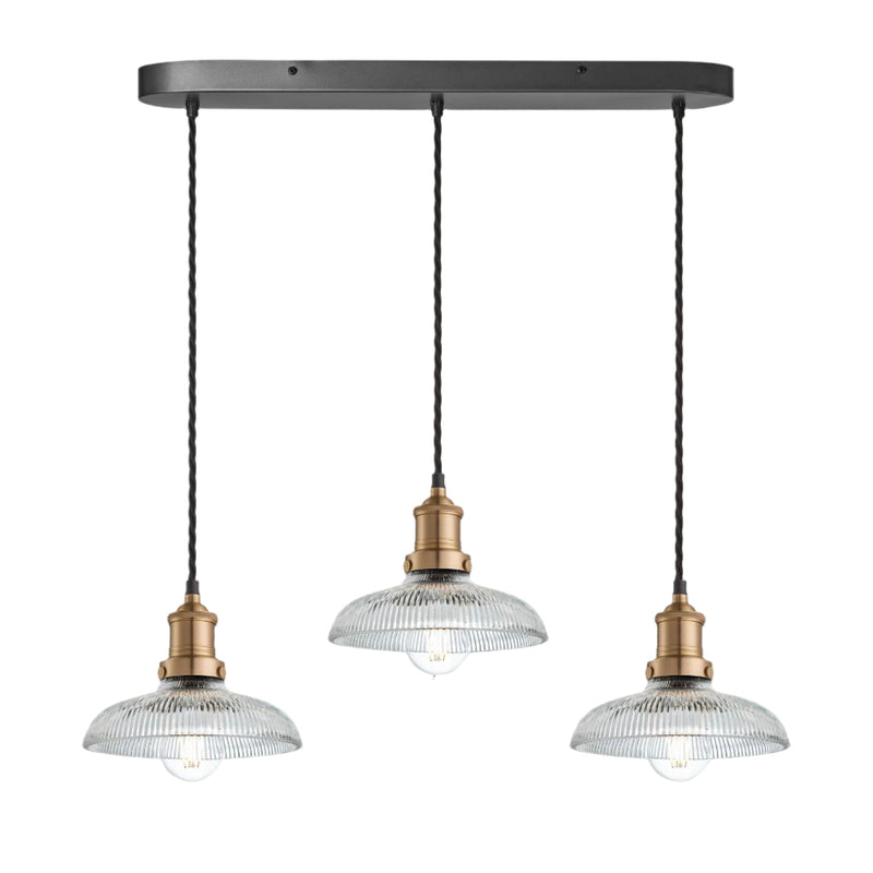 Brooklyn Glass Dome Wire Cluster Lights - 8 Inch