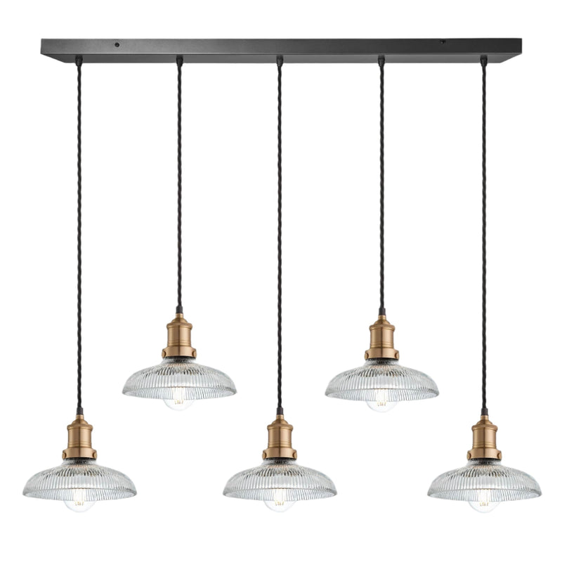 Brooklyn Glass Dome Wire Cluster Lights - 8 Inch