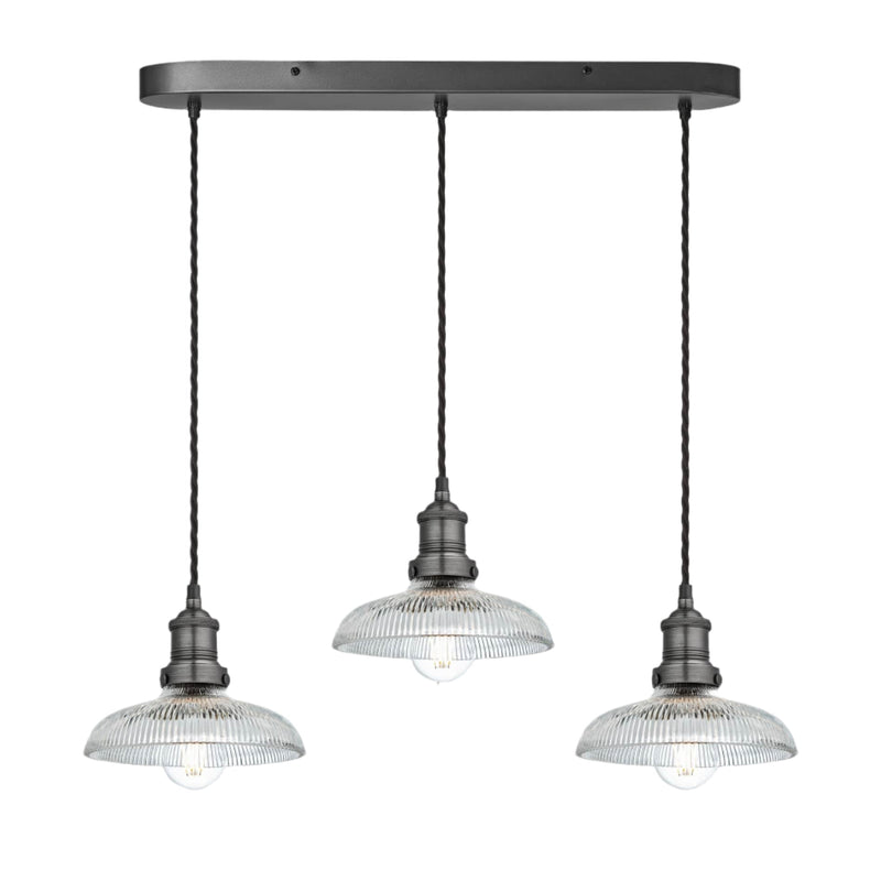 Brooklyn Glass Dome Wire Cluster Lights - 8 Inch