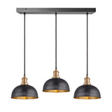 Brooklyn Dome 3 Wire Cluster Lights - 8 inch