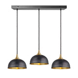 Chelsea Dome 3 Wire Cluster Lights - 8 inch