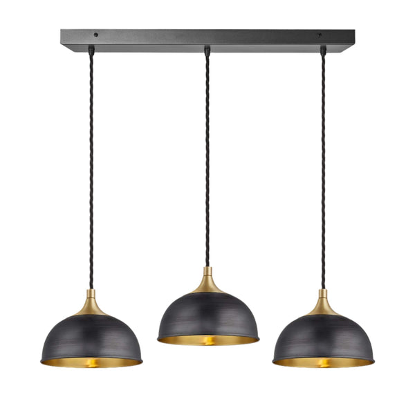 Chelsea Dome 3 Wire Cluster Lights - 8 inch