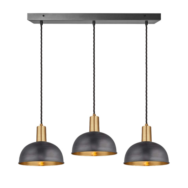 Sleek Dome 3 Wire Cluster Lights - 8 inch