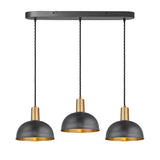 Sleek Dome 3 Wire Cluster Lights - 8 inch