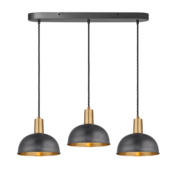 Sleek Dome 3 Wire Cluster Lights - 8 inch
