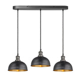 Brooklyn Dome 3 Wire Cluster Lights - 8 inch