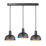 Sleek Dome 3 Wire Cluster Lights - 8 inch