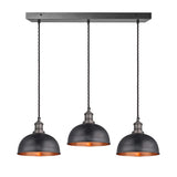 Brooklyn Dome 3 Wire Cluster Lights - 8 inch