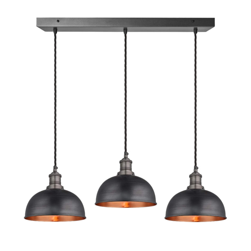 Brooklyn Dome 3 Wire Cluster Lights - 8 inch