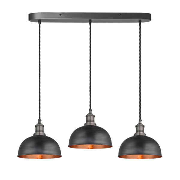Brooklyn Dome 3 Wire Cluster Lights - 8 inch