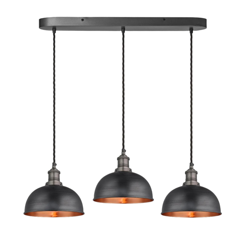 Brooklyn Dome 3 Wire Cluster Lights - 8 inch
