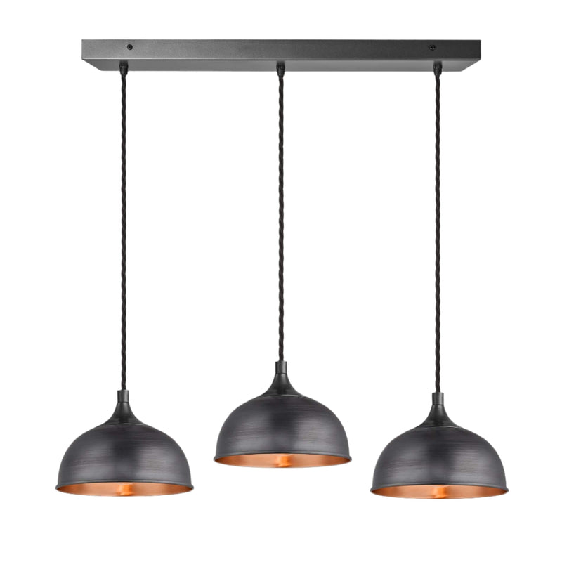 Chelsea Dome 3 Wire Cluster Lights - 8 inch