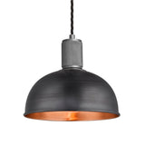 Knurled Dome Pendant Light - 8 Inch