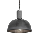 Knurled Dome Pendant Light - 8 Inch