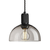 Knurled Glass Dome Pendant Light - 8 Inch