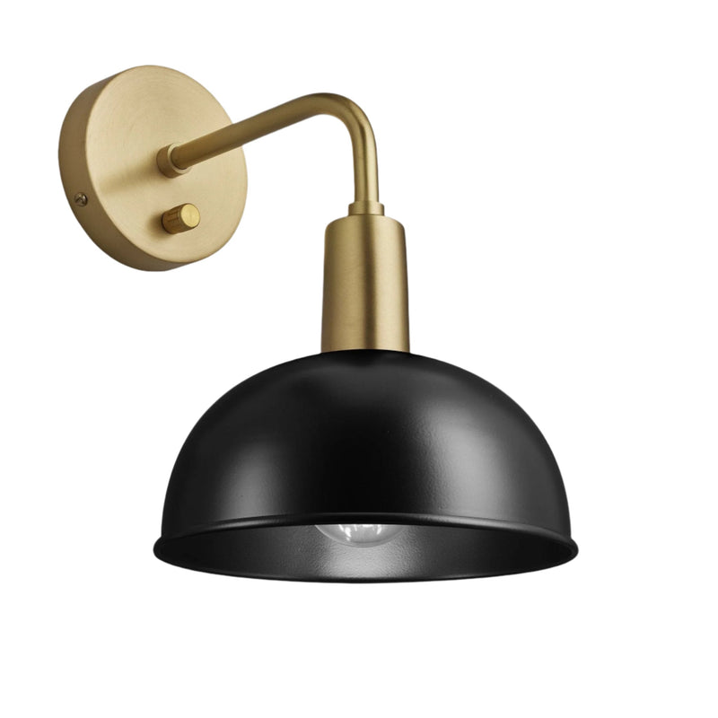 Sleek Dome Wall Light - 8 Inch