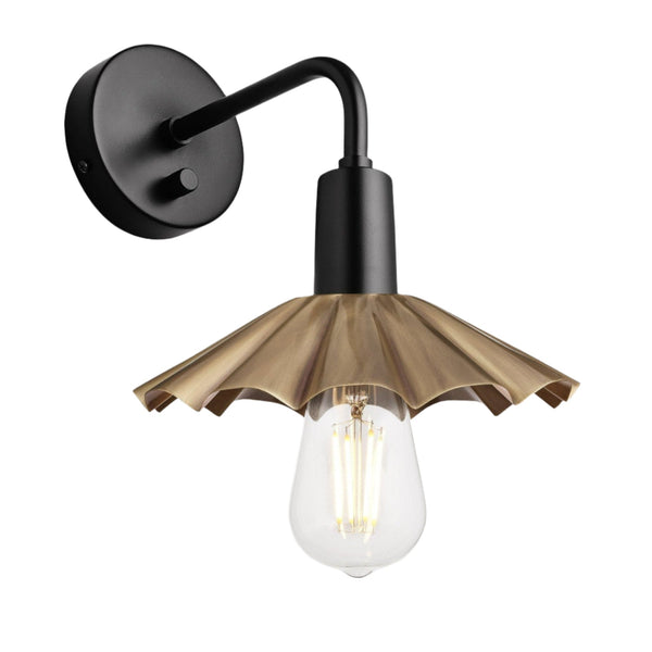 Sleek Umbrella Wall Light - 8 Inch