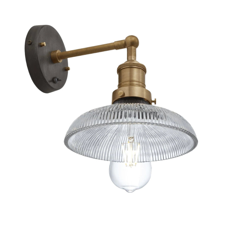 Brooklyn Glass Dome Wall Light - 8 Inch