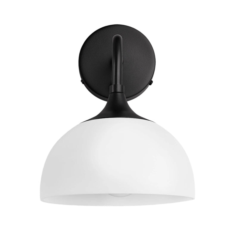 Chelsea Opal Glass Dome Wall Light - 8 Inch