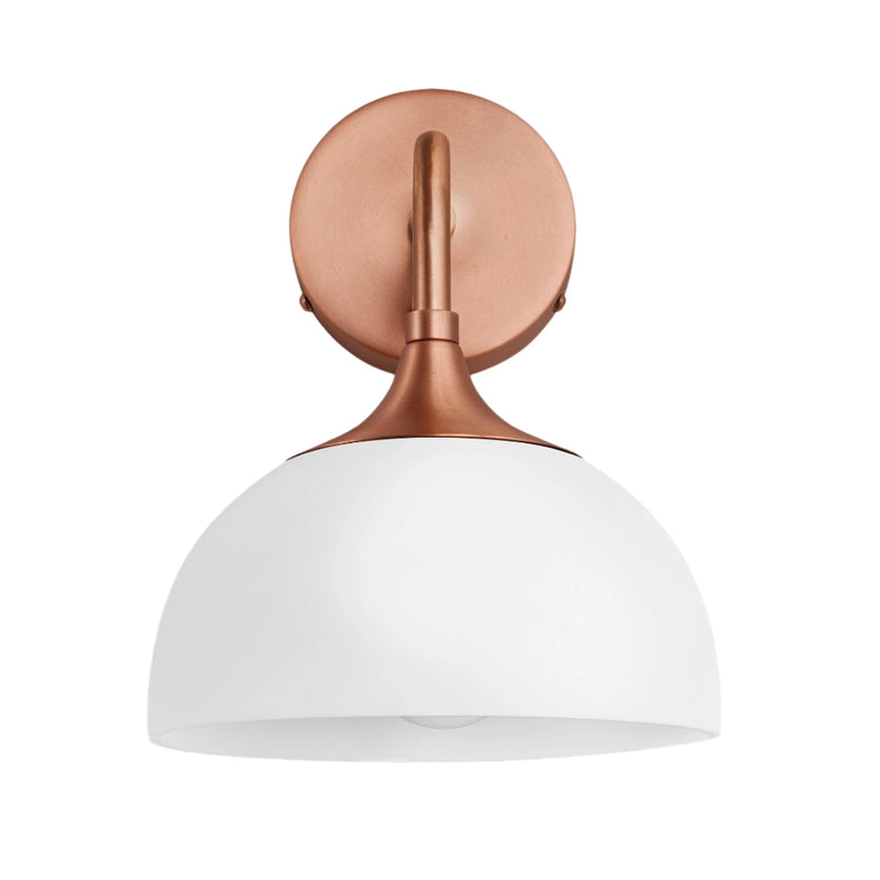 Chelsea Opal Glass Dome Wall Light - 8 Inch