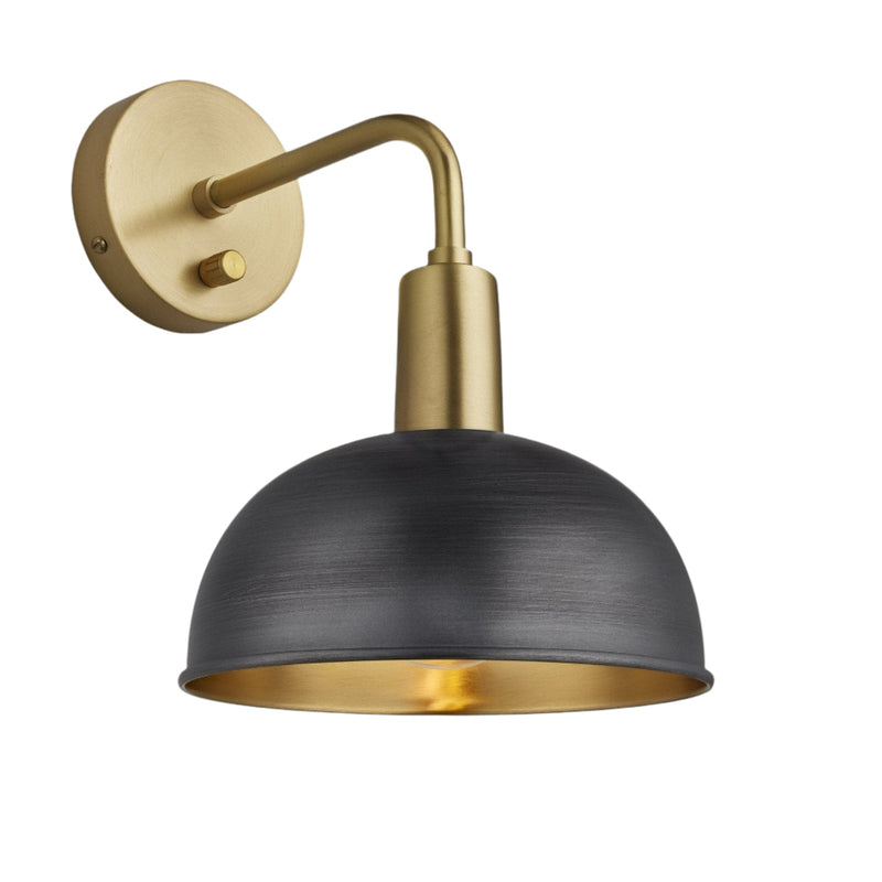 Sleek Dome Wall Light - 8 Inch
