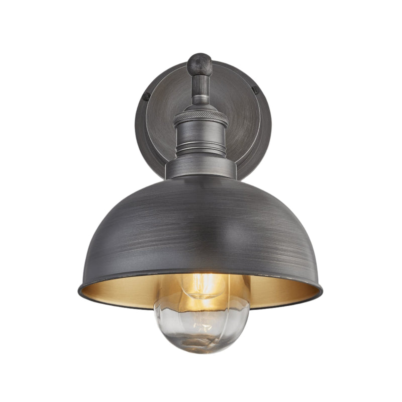 Brooklyn Outdoor & Bathroom Dome Wall Light - 8 Inch