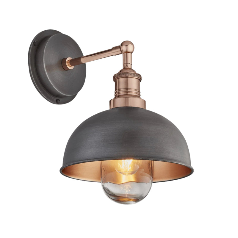 Brooklyn Outdoor & Bathroom Dome Wall Light - 8 Inch