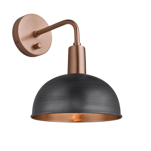 Sleek Dome Wall Light - 8 Inch