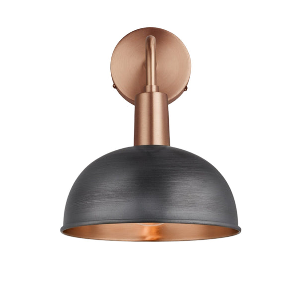 Sleek Dome Wall Light - 8 Inch