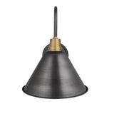 Swan Neck Cone Wall Light - 8 Inch