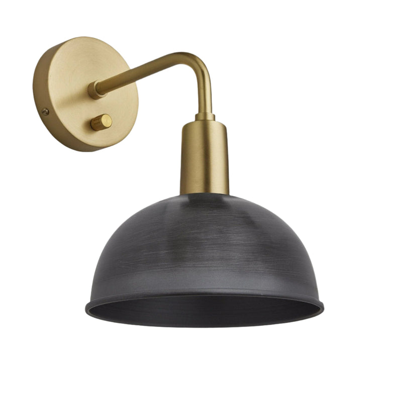 Sleek Dome Wall Light - 8 Inch