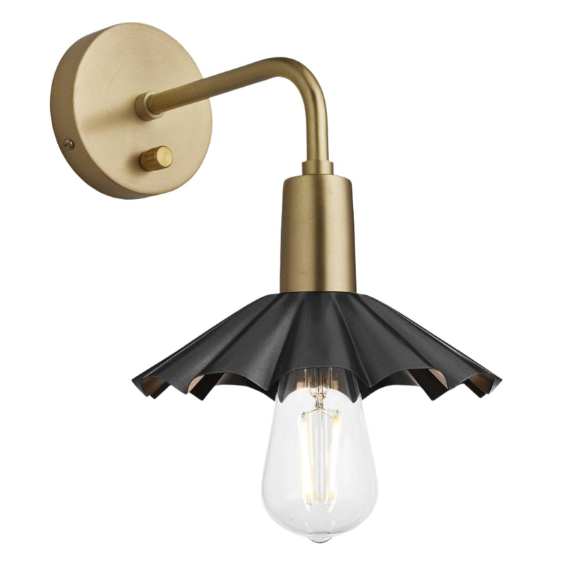 Sleek Umbrella Wall Light - 8 Inch