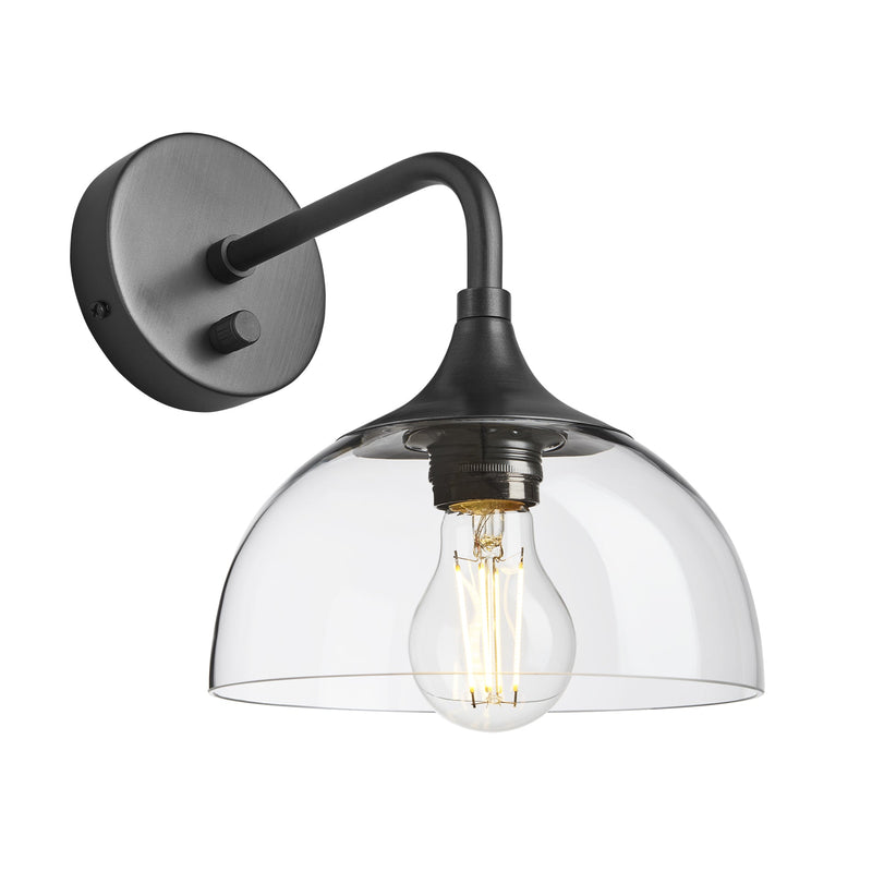 Chelsea Glass Dome Wall Light - 8 Inch