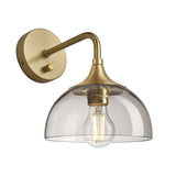 Chelsea Glass Dome Wall Light - 8 Inch
