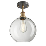 Brooklyn Glass Globe Flush Mount - 9 Inch