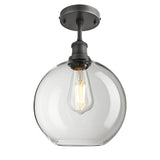Brooklyn Glass Globe Flush Mount - 9 Inch