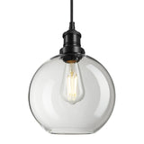 Brooklyn Glass Globe Pendant - 9 Inch