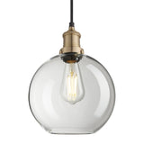 Brooklyn Glass Globe Pendant - 9 Inch