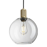 Knurled Glass Globe Pendant Light - 9 Inch
