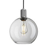 Knurled Glass Globe Pendant Light - 9 Inch
