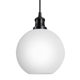 Brooklyn Opal Glass Globe Pendant Light - 9 Inch