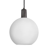 Sleek Opal Glass Globe Pendant Light - 9 Inch