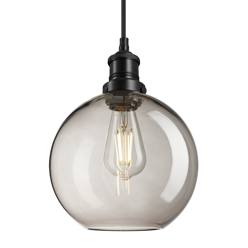 Brooklyn Glass Globe Pendant - 9 Inch
