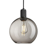 Knurled Glass Globe Pendant Light - 9 Inch