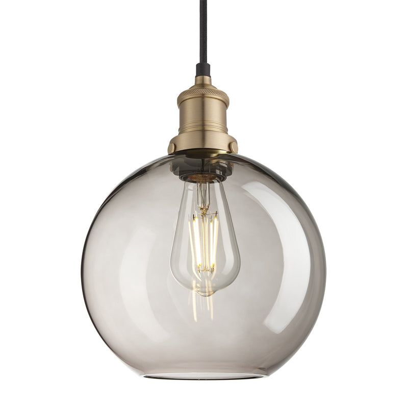 Brooklyn Glass Globe Pendant - 9 Inch