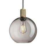 Knurled Glass Globe Pendant Light - 9 Inch