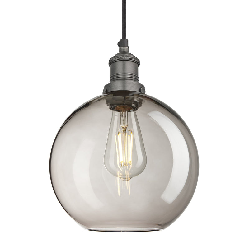Brooklyn Glass Globe Pendant - 9 Inch