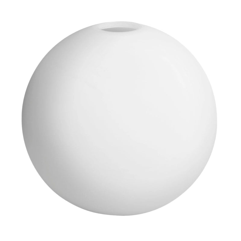 Knurled Opal Glass Globe Pendant Light - 9 Inch